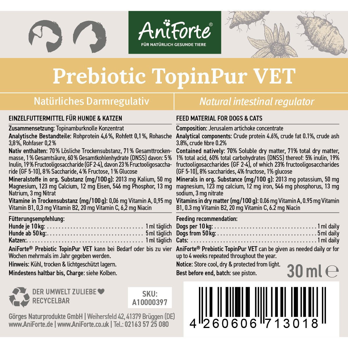 Prebiotic TopinPur VET - AniForte