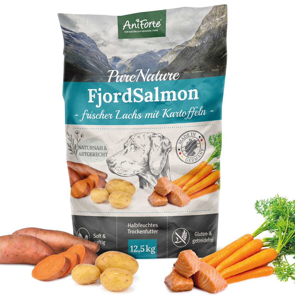 PureNature FjordSalmon – frischer Lachs mit Kartoffeln - AniForte