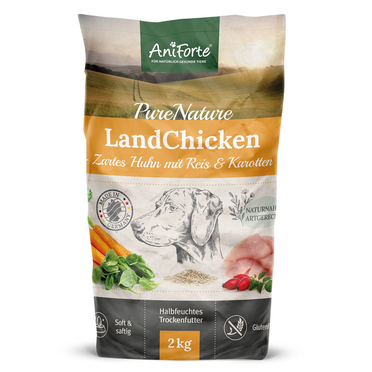 Trockenfutter LandChicken – Zartes Huhn mit Reis - AniForte