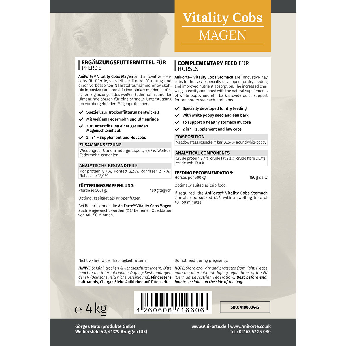 Vitality Cobs Magen - AniForte