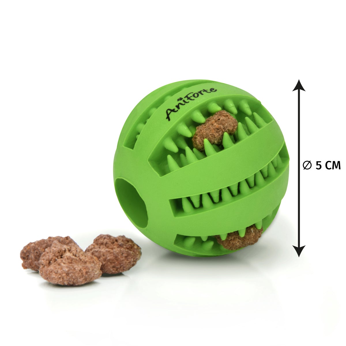 Zahnpflegeball Ø 5 cm – Naturkautschuk - AniForte